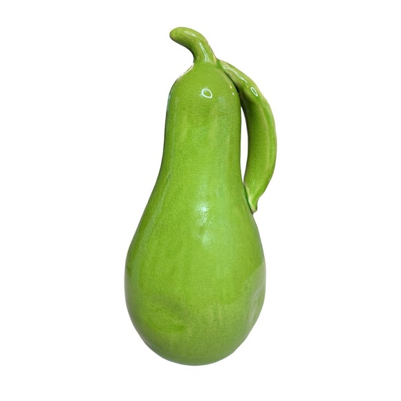 Ceramic Pear Large 11" Home decor Glazed Decorative fruit Table Centerpiece - Picture 2 of 5